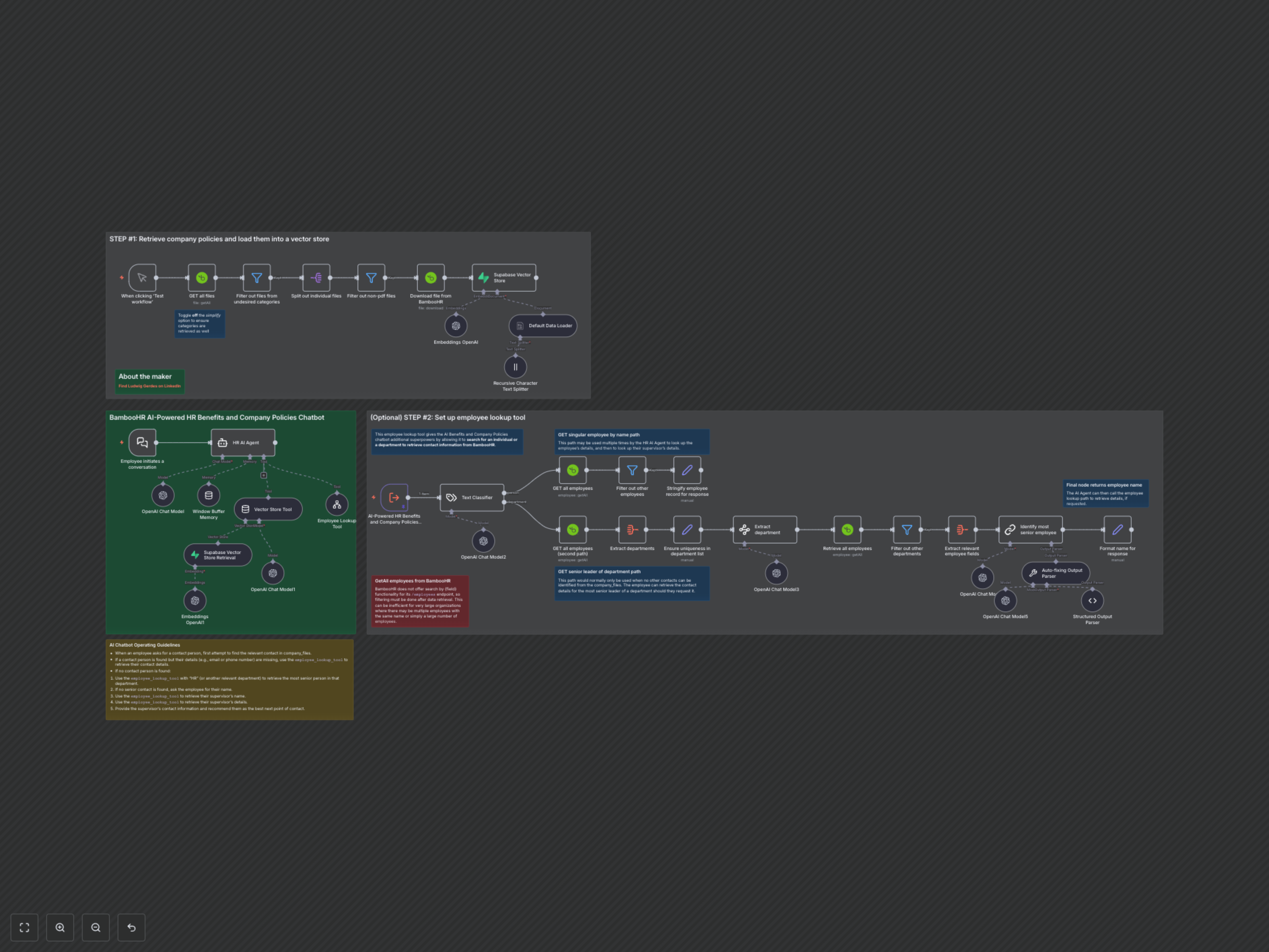 Automate HR Inquiries: AI Chatbot for Policies & Employee Lookup